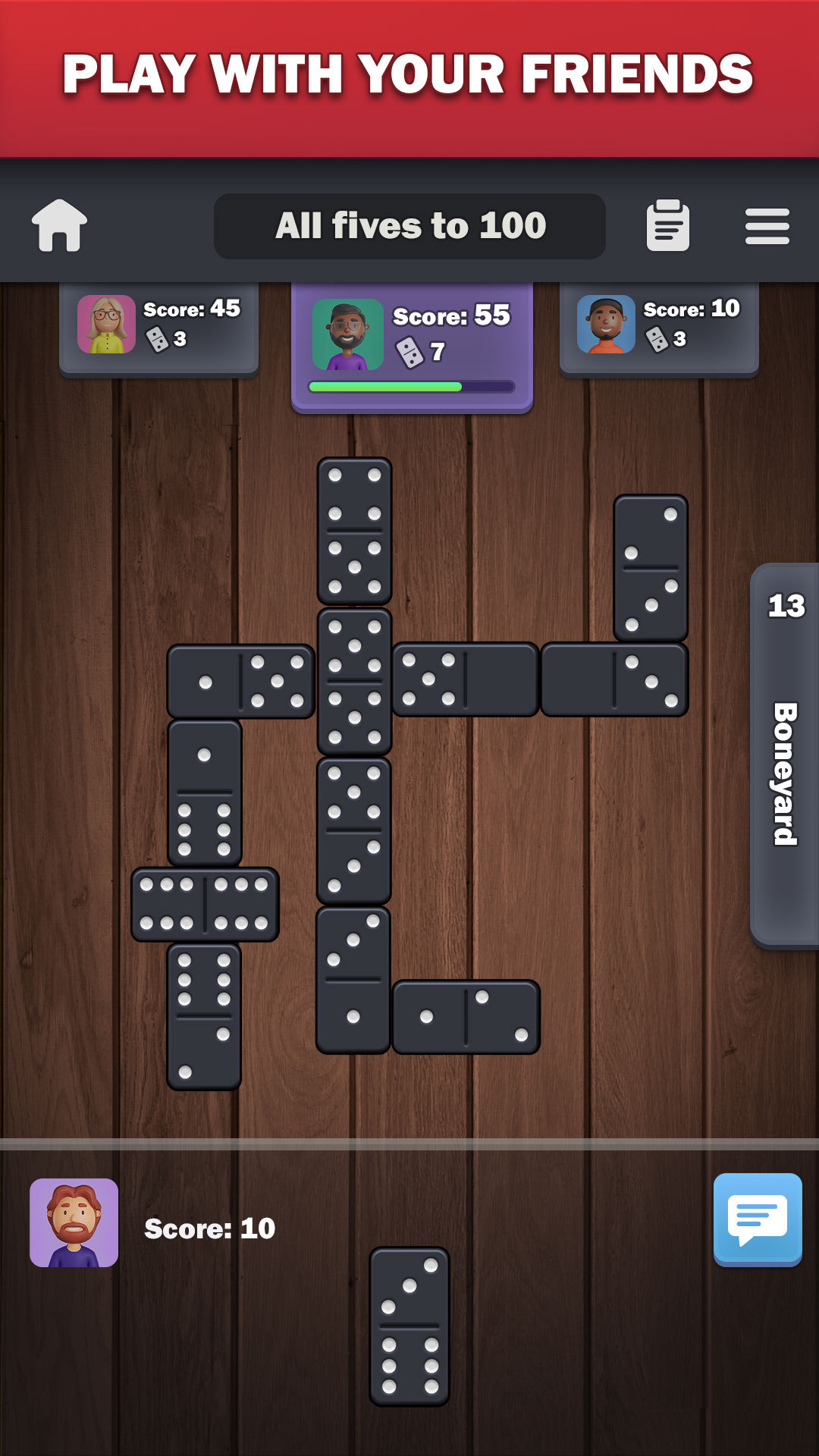اسکرین شات 2 بازی Dominoes online - play Domino!