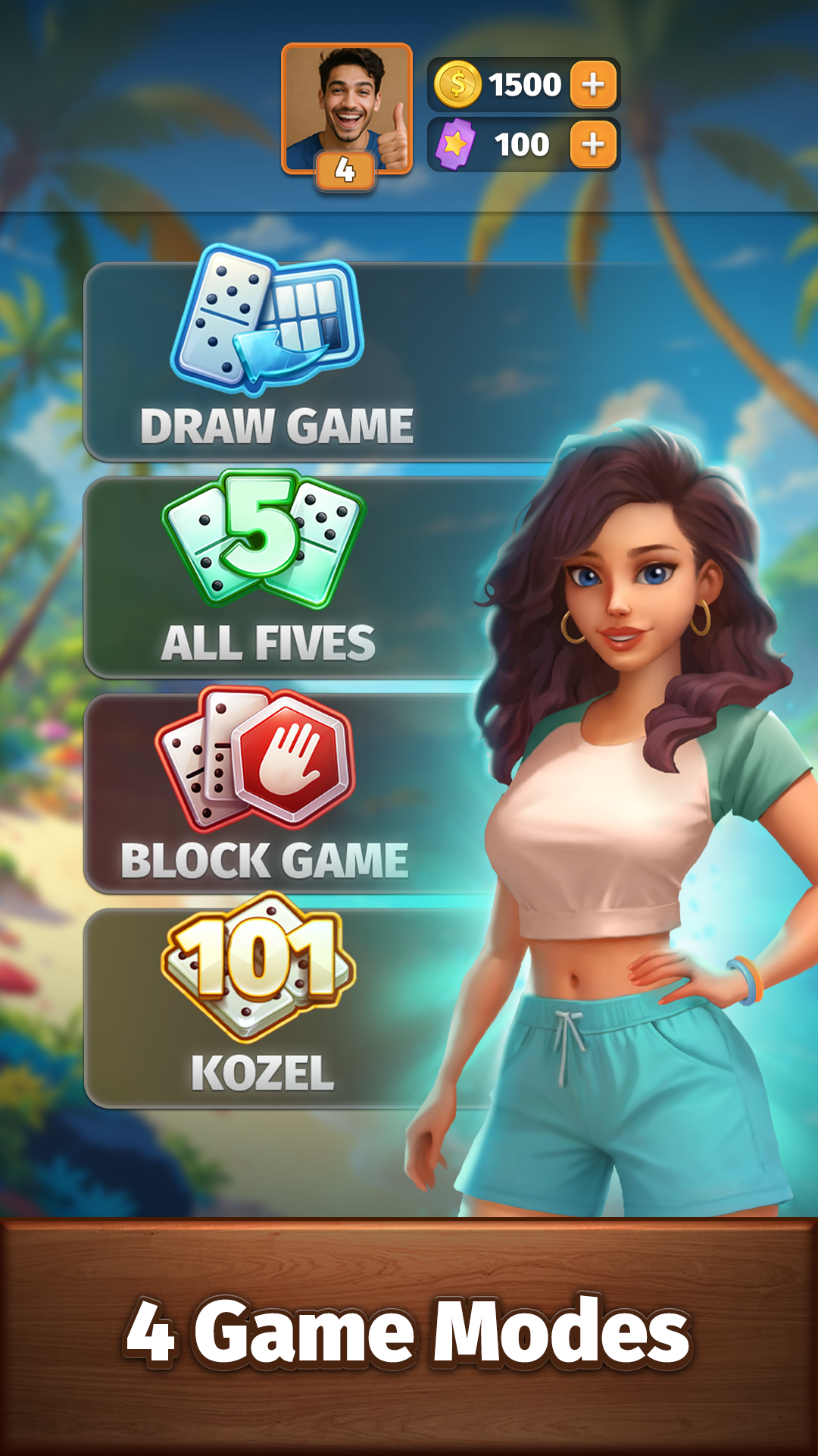 اسکرین شات 4 بازی Dominoes online - play Domino!