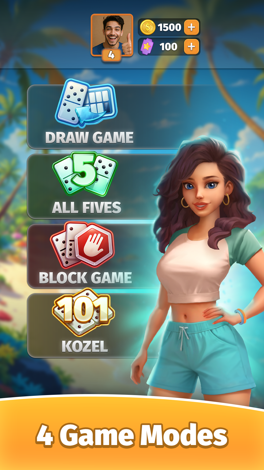 اسکرین شات 4 بازی Dominoes online - play Domino!
