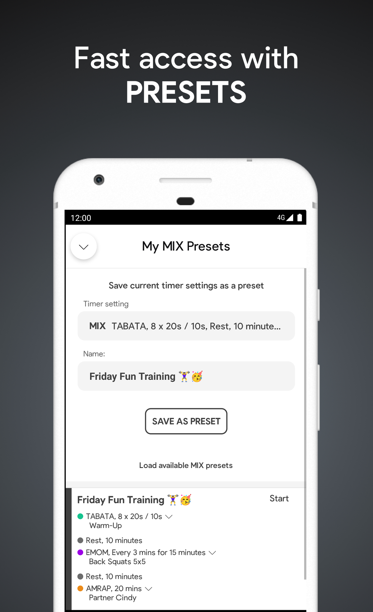 اسکرین شات 7 برنامه SmartWOD Timer - WOD timer