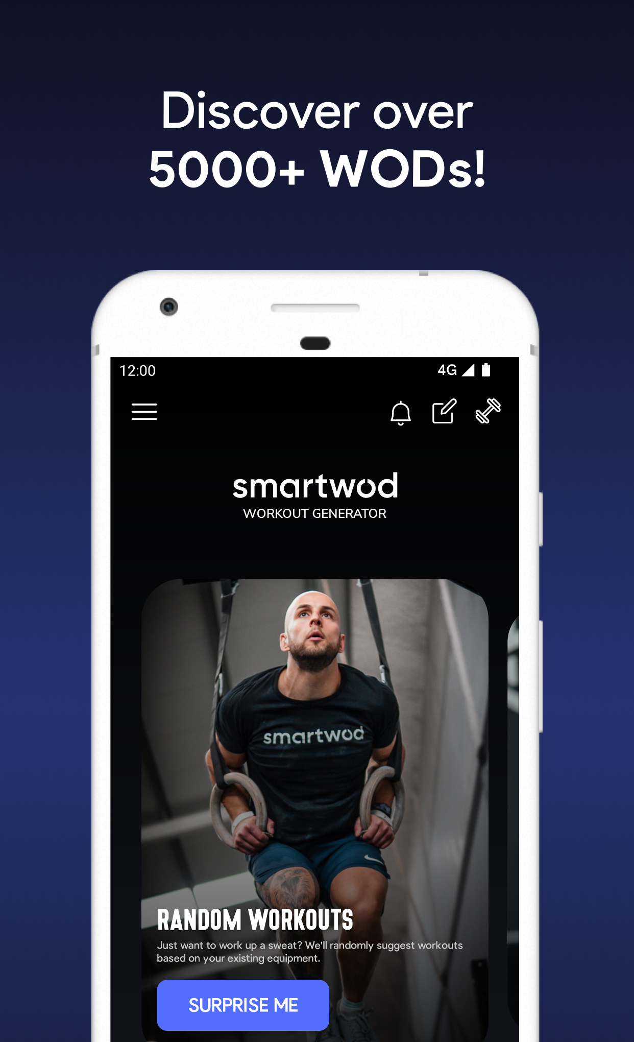 اسکرین شات 1 برنامه SmartWOD Workout Generator