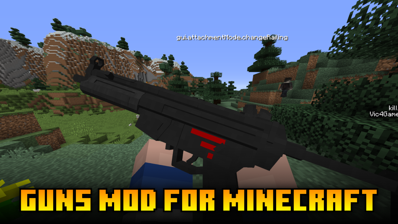 اسکرین شات 2 برنامه Mods guns for Minecraft pe