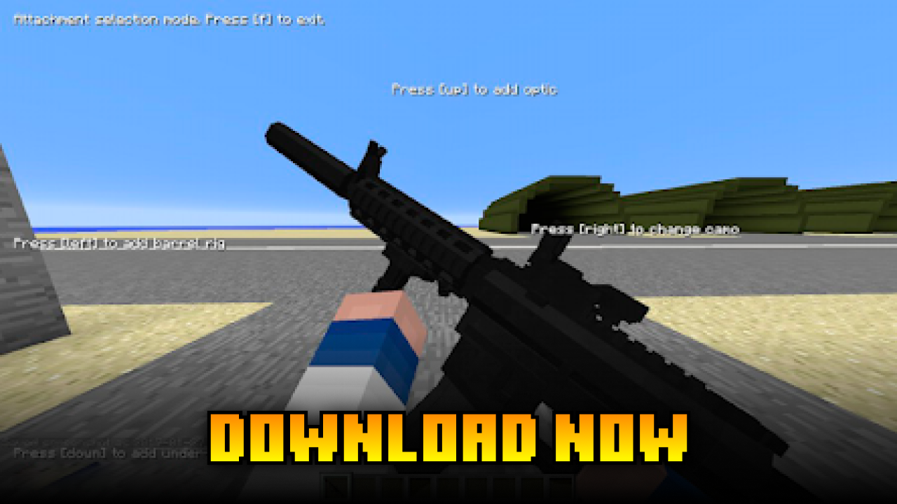 اسکرین شات 1 برنامه Mods guns for Minecraft pe