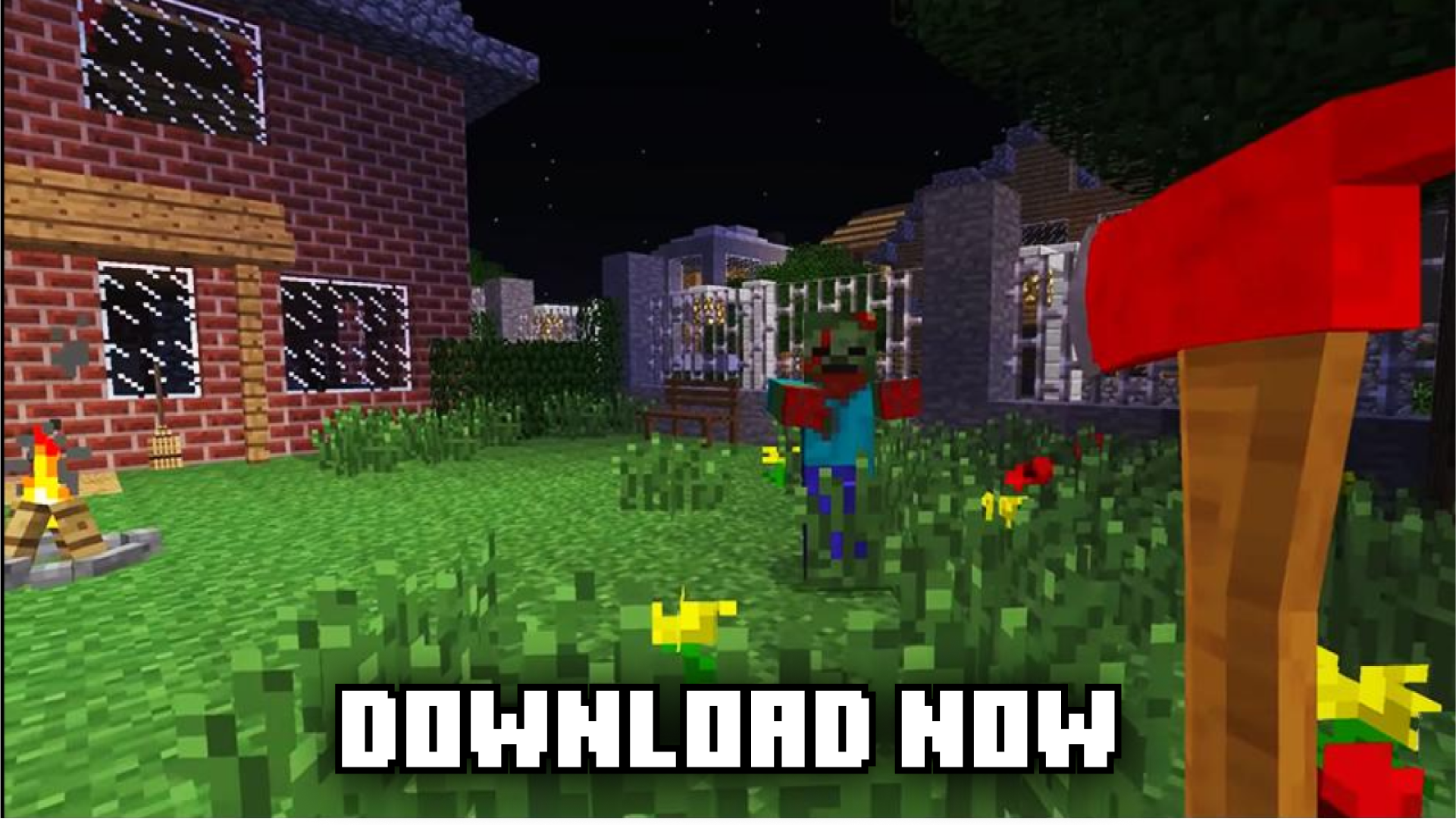اسکرین شات 4 برنامه Zombie Mod for minecraft