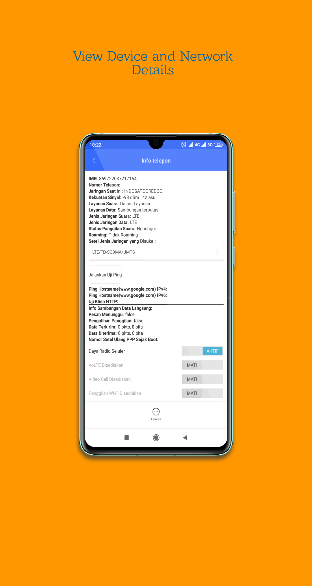 اسکرین شات 4 برنامه 5G Switcher