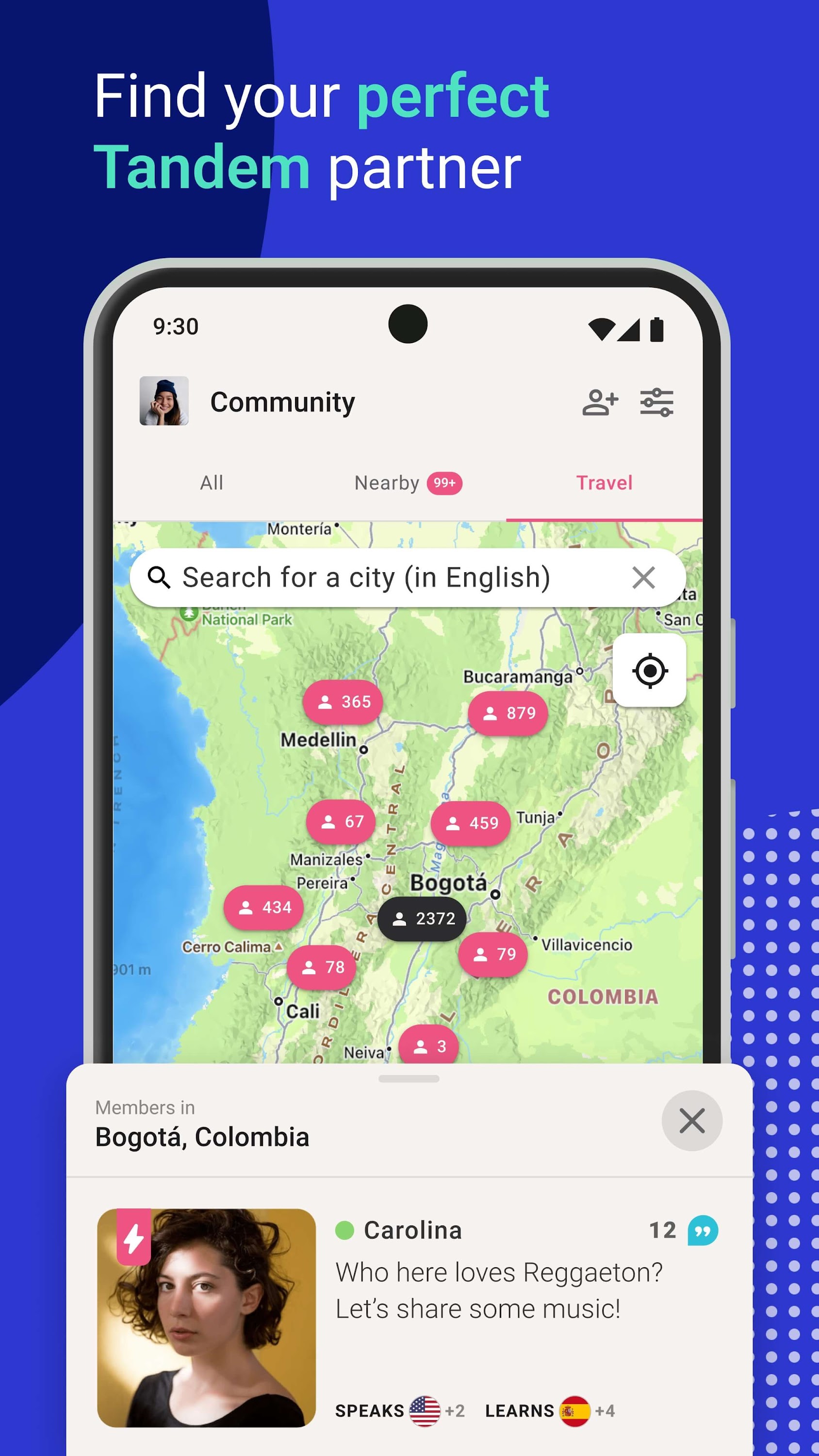 اسکرین شات 4 برنامه Tandem: Language exchange