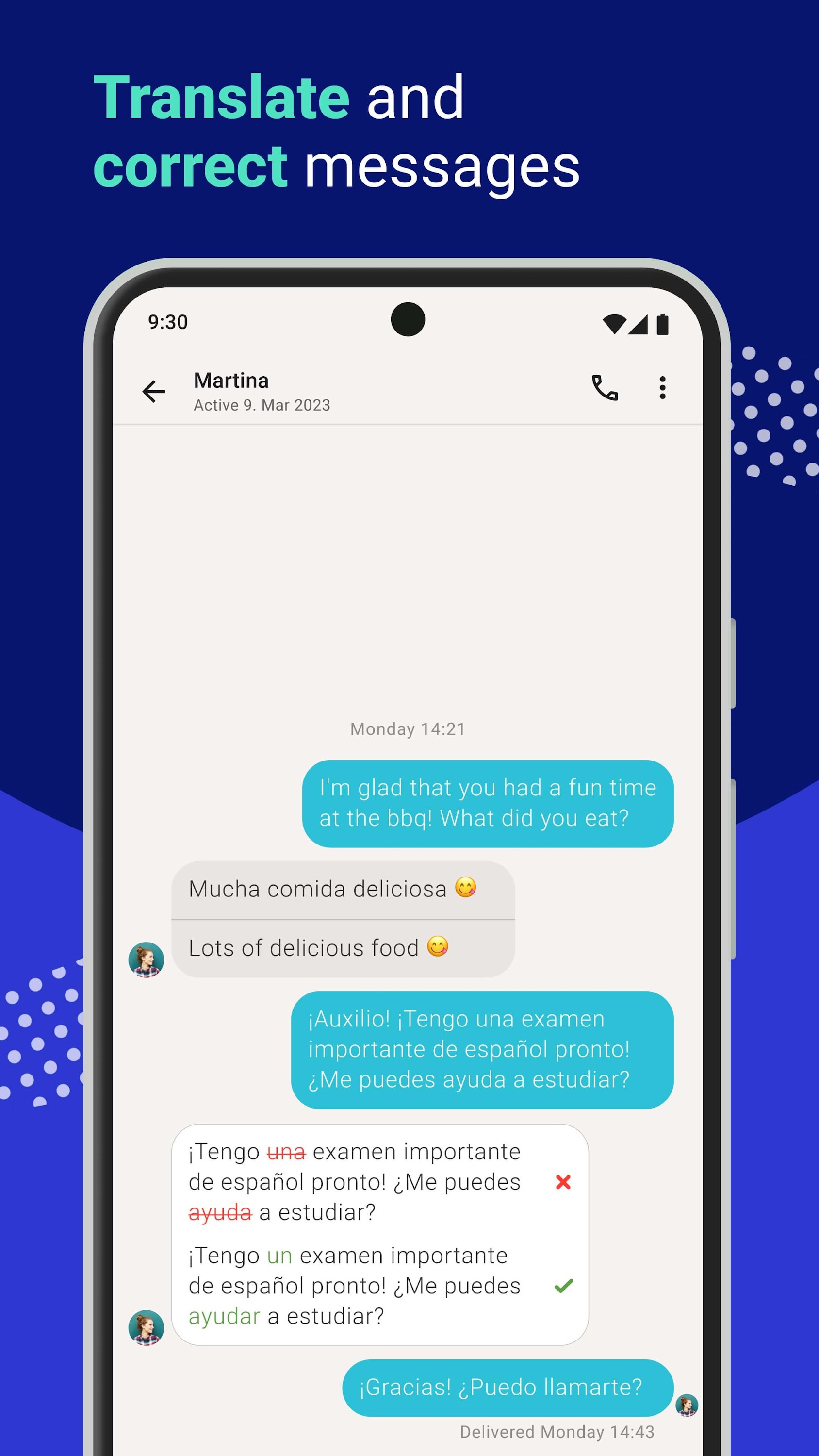 اسکرین شات 3 برنامه Tandem: Language exchange