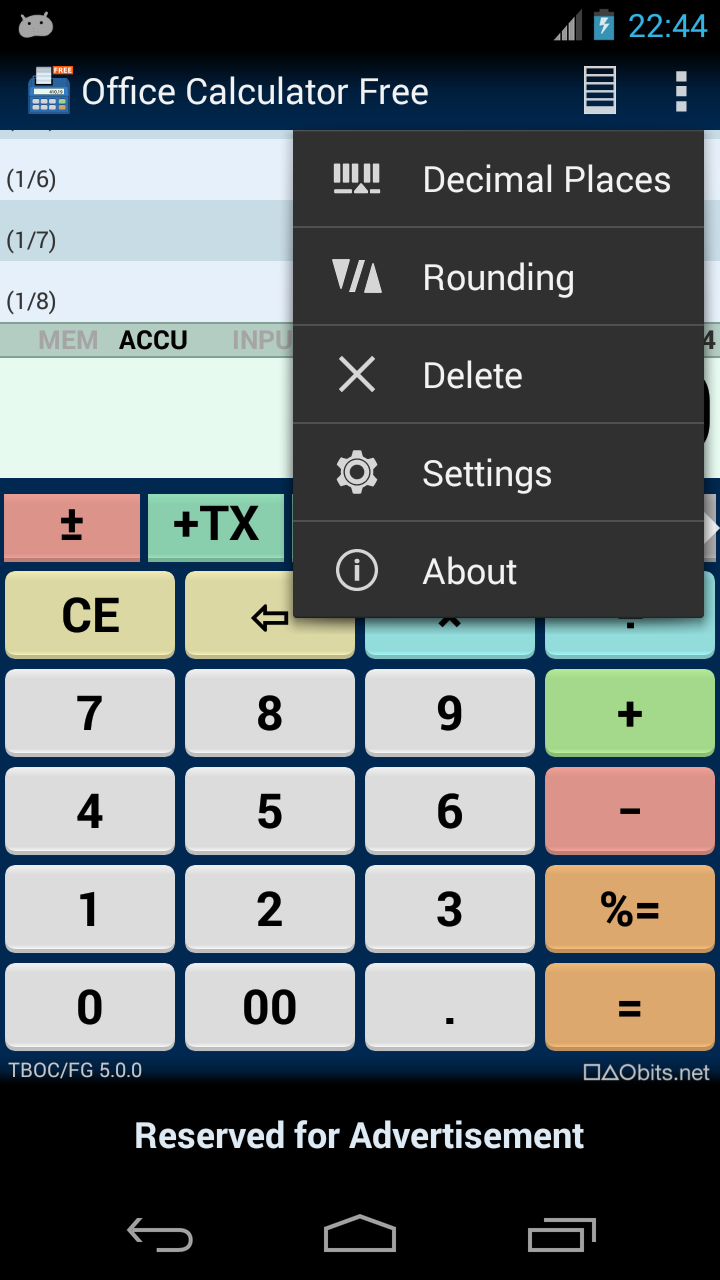 اسکرین شات 3 برنامه Office Calculator