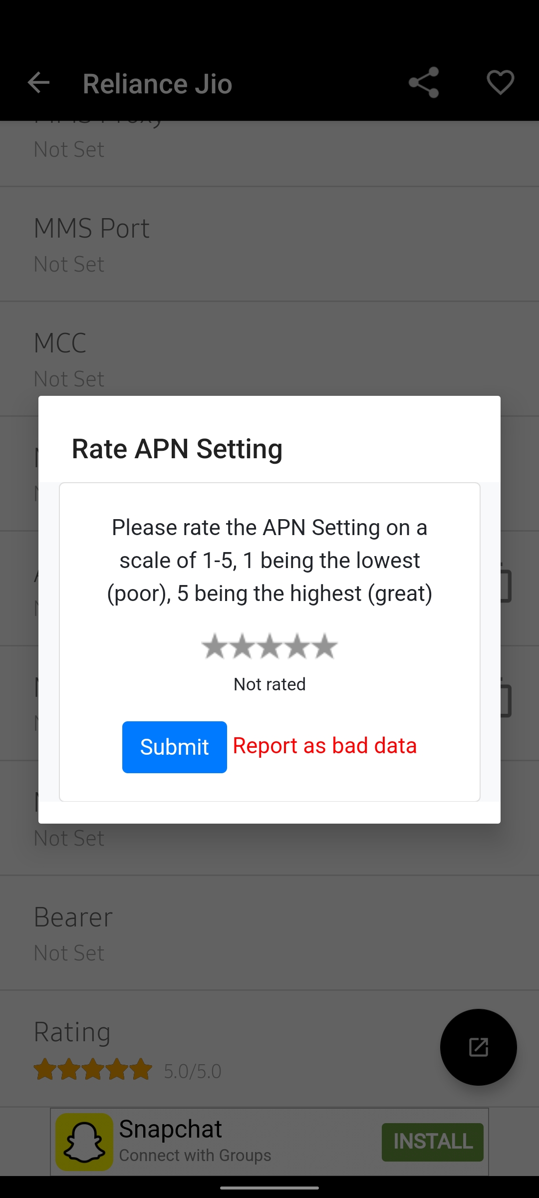 اسکرین شات 8 برنامه APN Settings