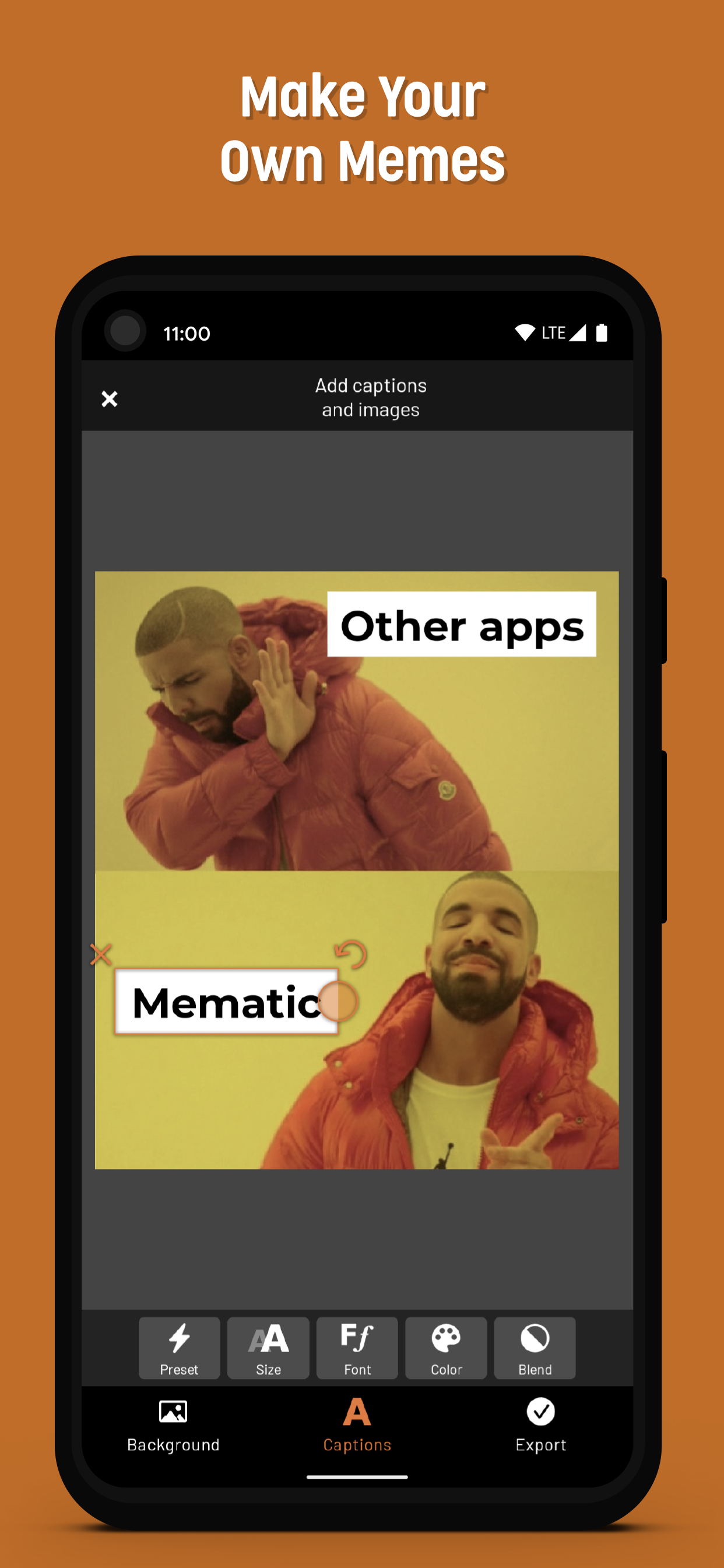 اسکرین شات برنامه Meme Maker - Mematic 2