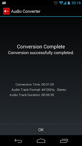 اسکرین شات 5 برنامه Audio Converter