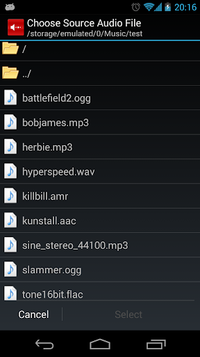 اسکرین شات 3 برنامه Audio Converter