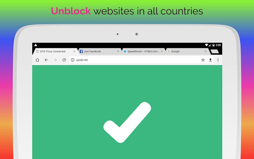 اسکرین شات 5 برنامه UPX Unblock Websites Proxy Browser - Private, Fast