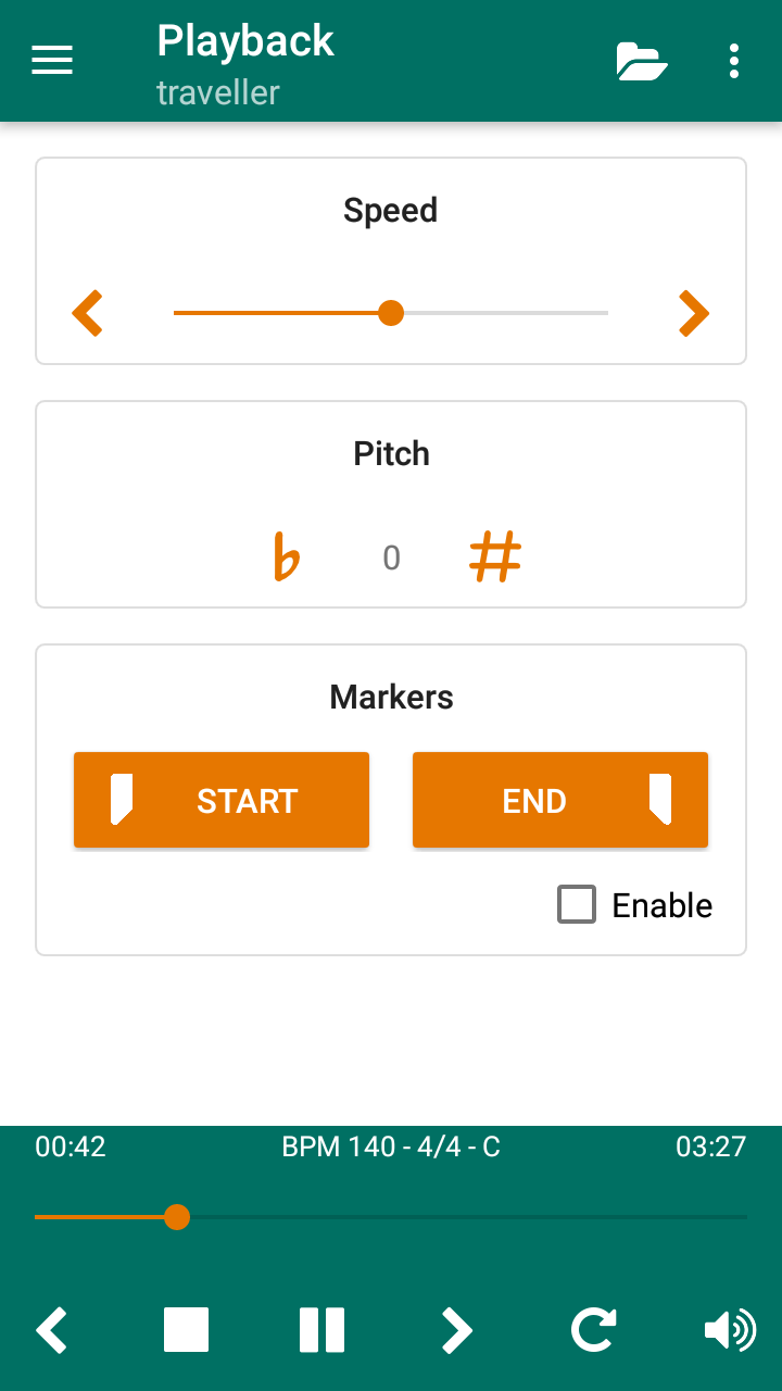 اسکرین شات 1 برنامه MIDI File Player