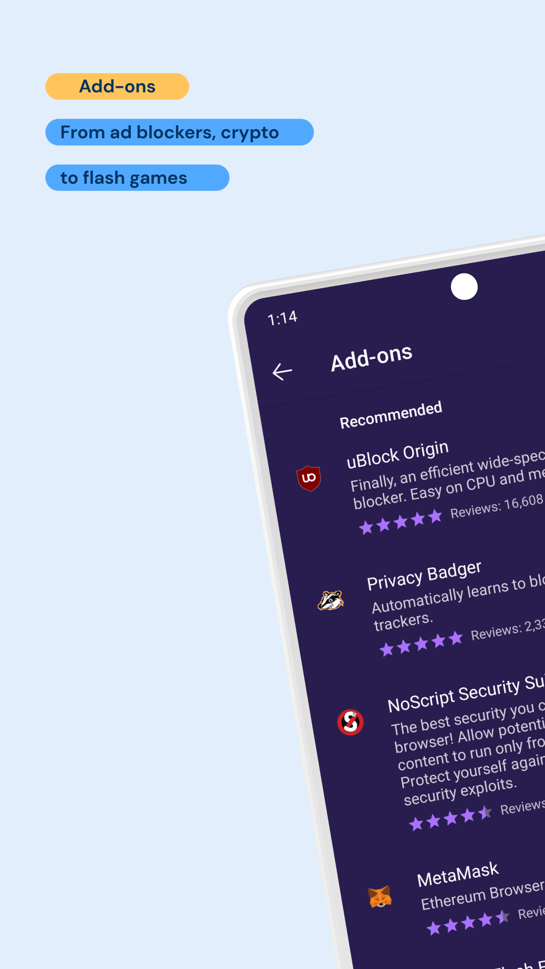 اسکرین شات 3 برنامه Waterfox: Privacy Web Browser
