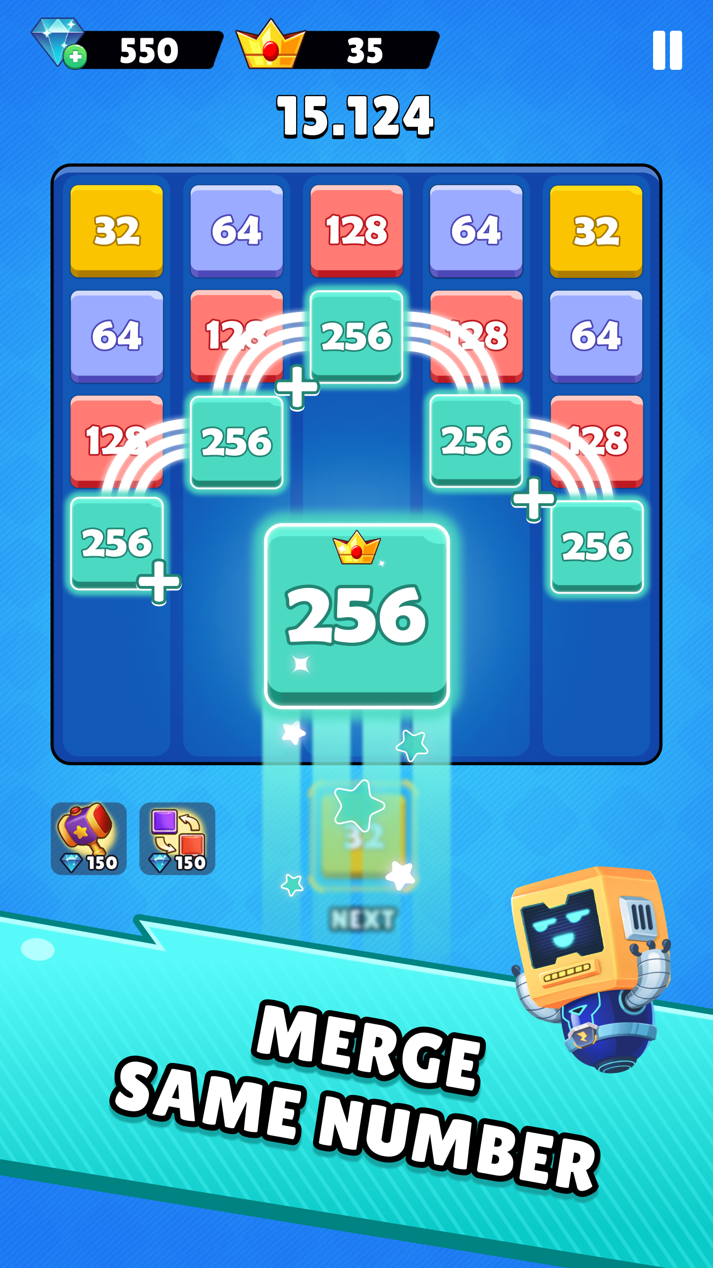 اسکرین شات 3 بازی X2 Blocks & 2048 Merge Number