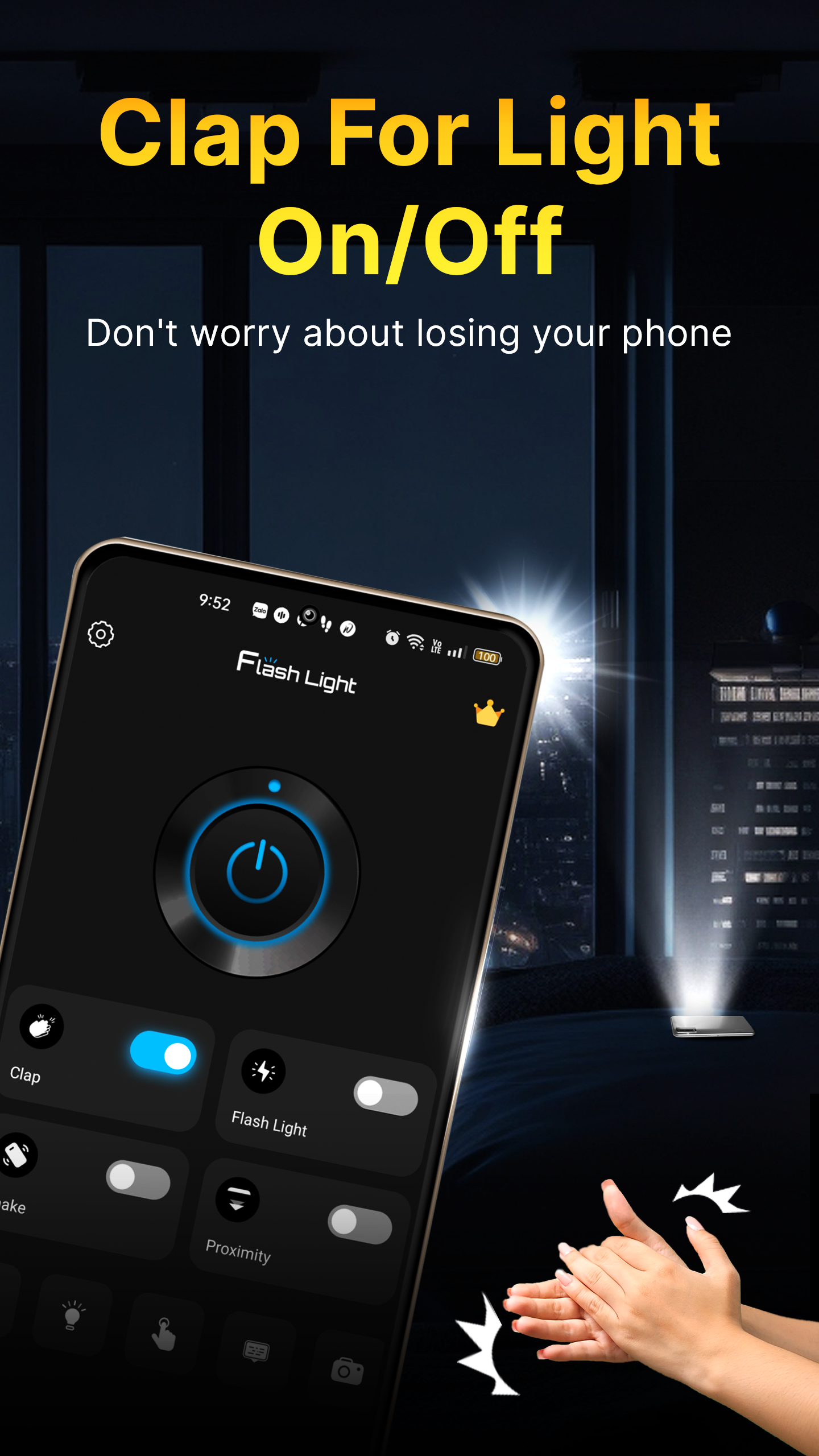 اسکرین شات 4 برنامه Flashlight Strobe Light & LED