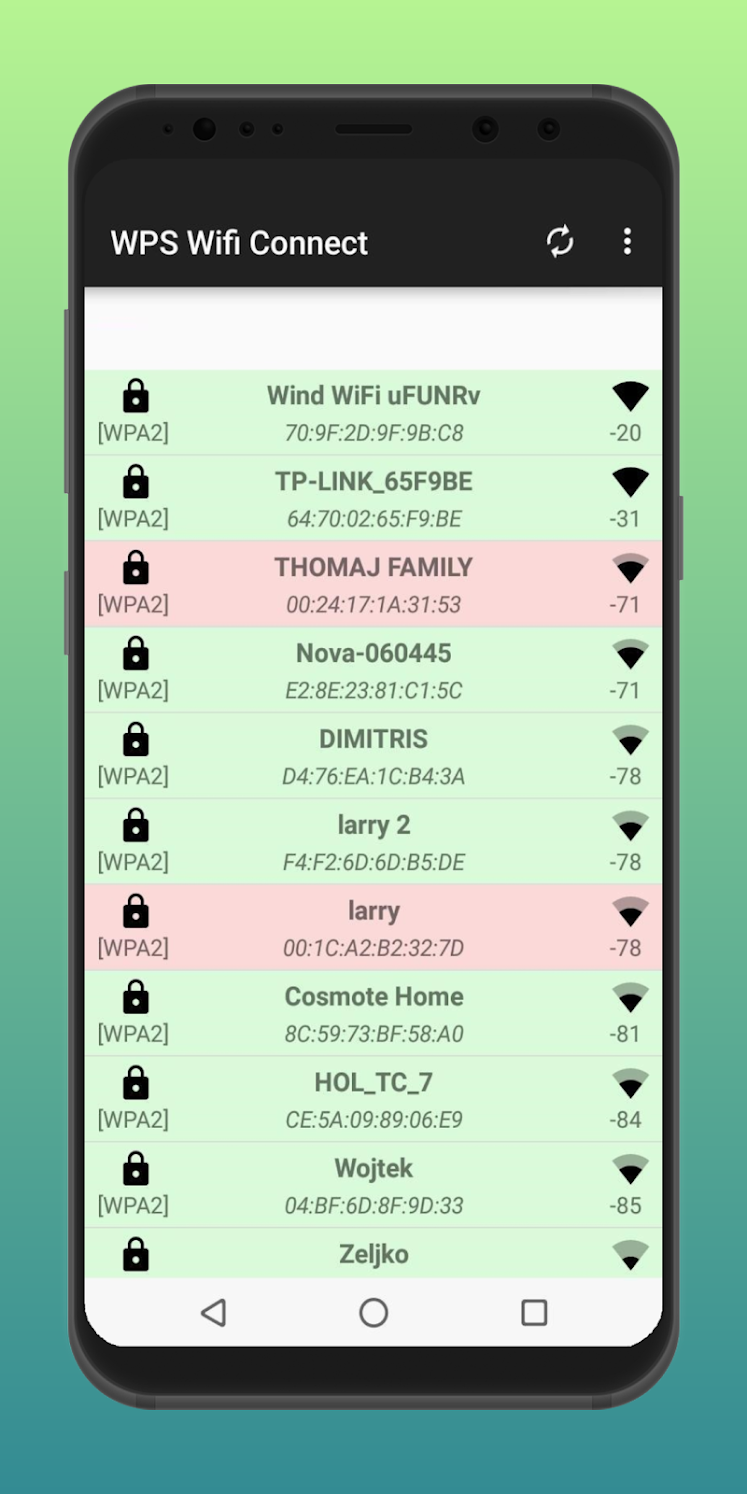 اسکرین شات 3 برنامه WPS WIFI CONNECT -wps tester‏