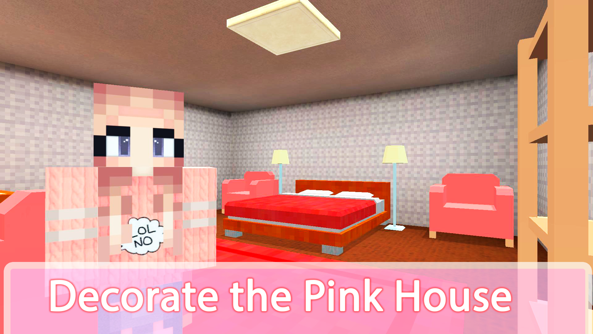 اسکرین شات 6 بازی Pink Princess House Craft Game
