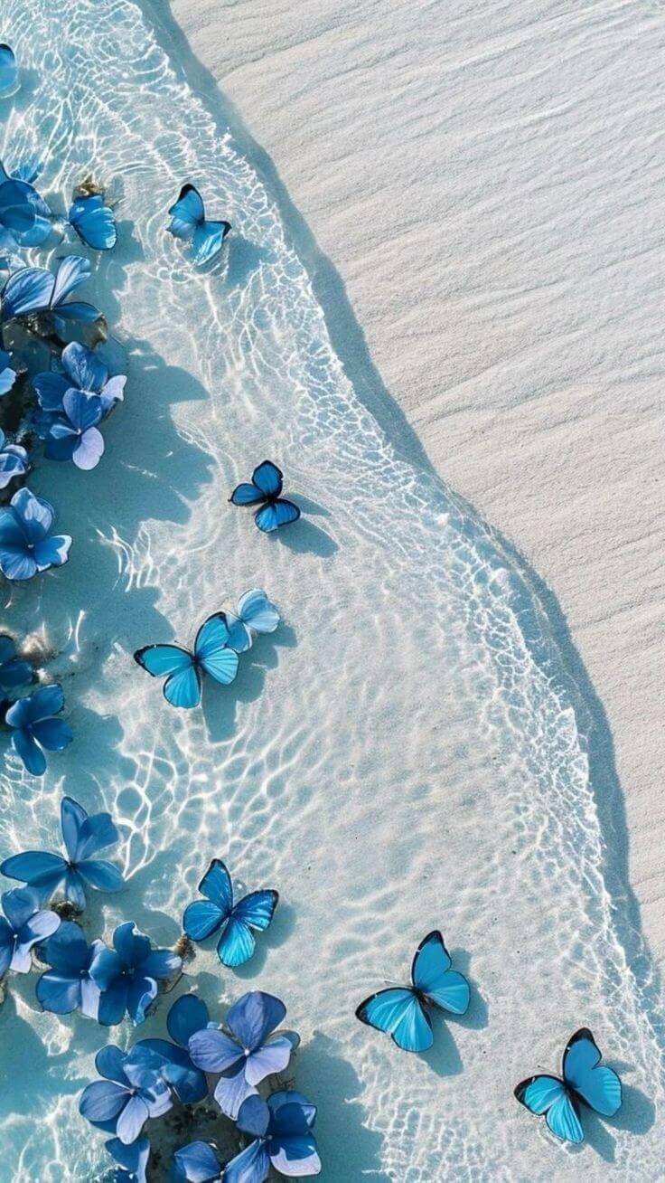 اسکرین شات 8 برنامه Blue Aesthetic Wallpaper