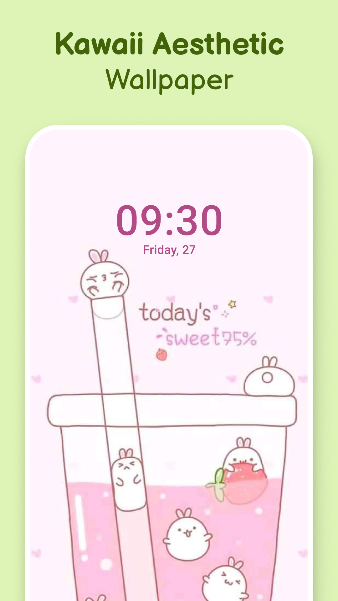 اسکرین شات 3 برنامه Kawaii Aesthetic Wallpaper