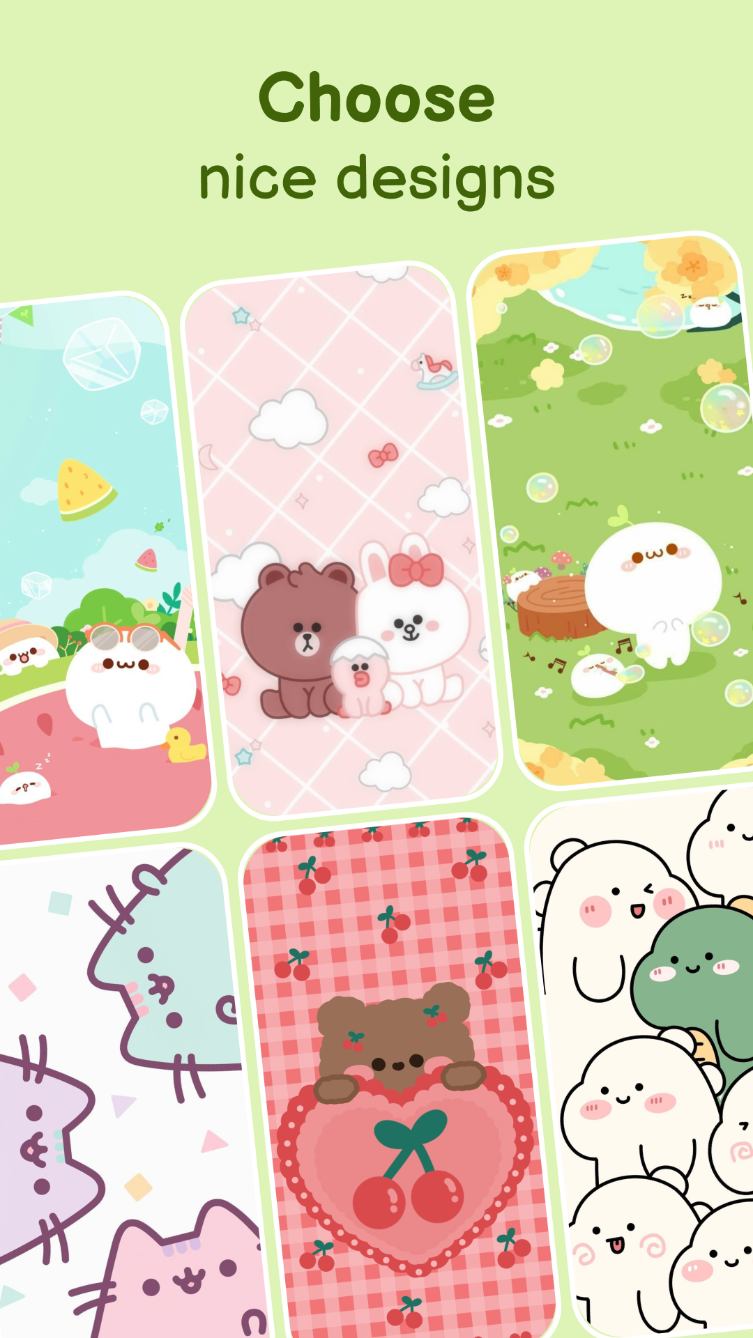 اسکرین شات 4 برنامه Kawaii Aesthetic Wallpaper