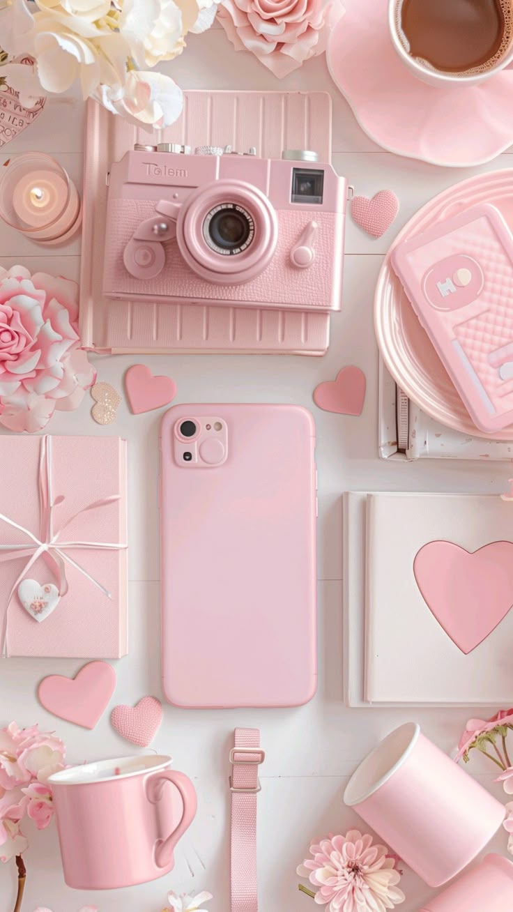 اسکرین شات 3 برنامه Pink Aesthetic Wallpaper