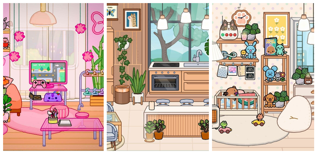 اسکرین شات 4 برنامه Toca Boca House Ideas