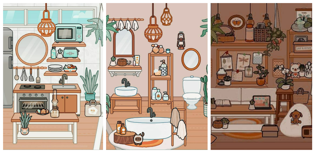 اسکرین شات 3 برنامه Toca Room Ideas