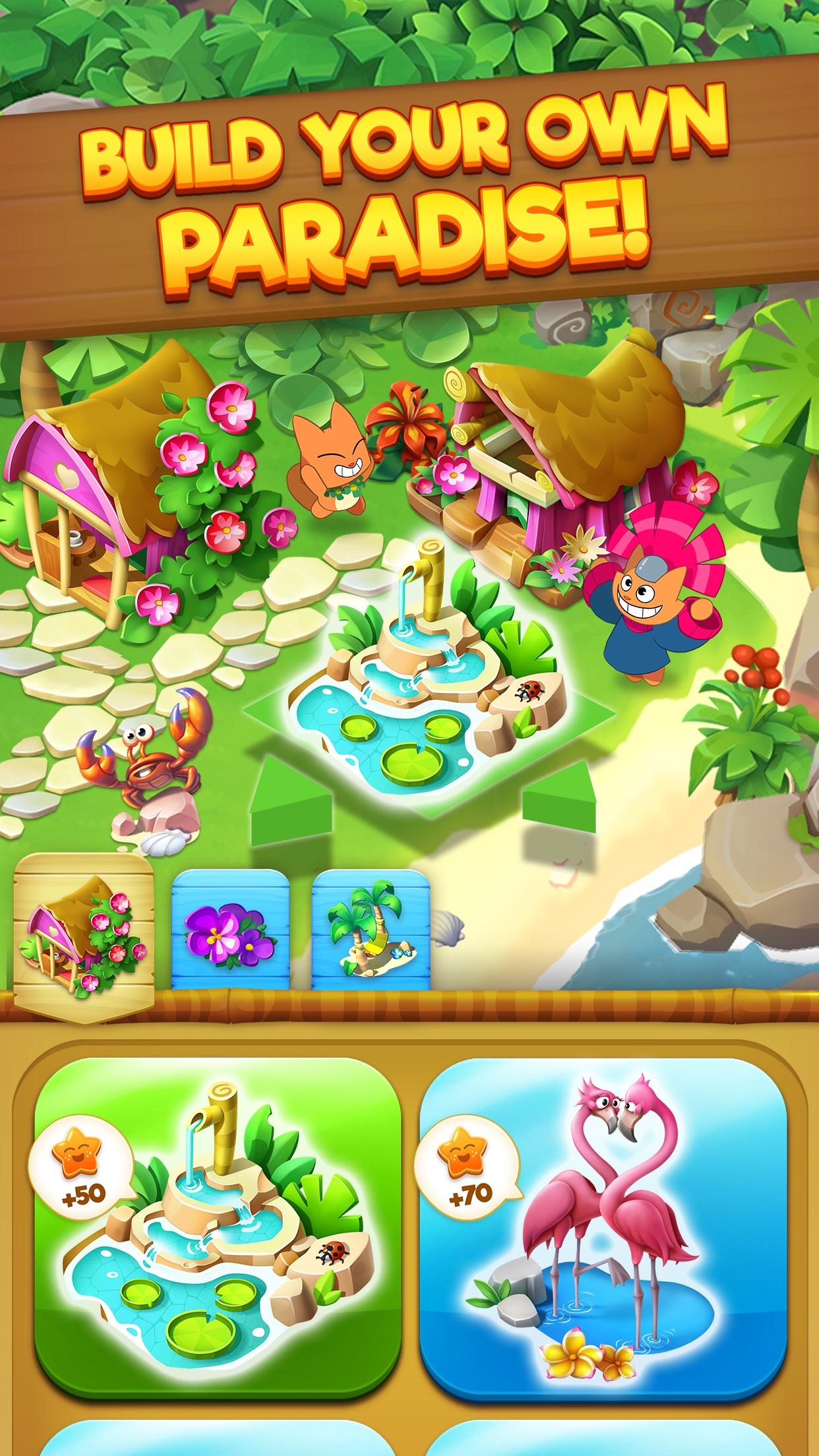 اسکرین شات 3 بازی Tropicats: Tropical Match3