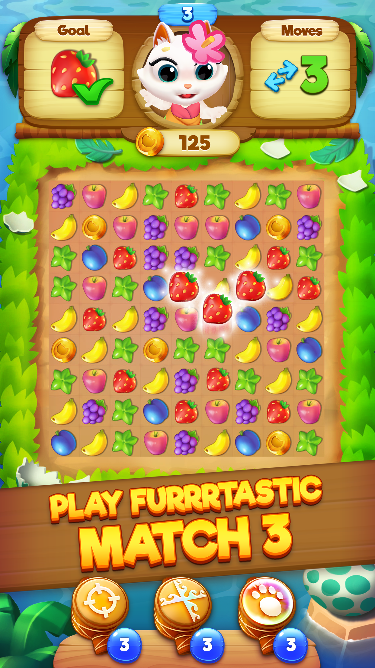 اسکرین شات 1 بازی Tropicats: Tropical Match3