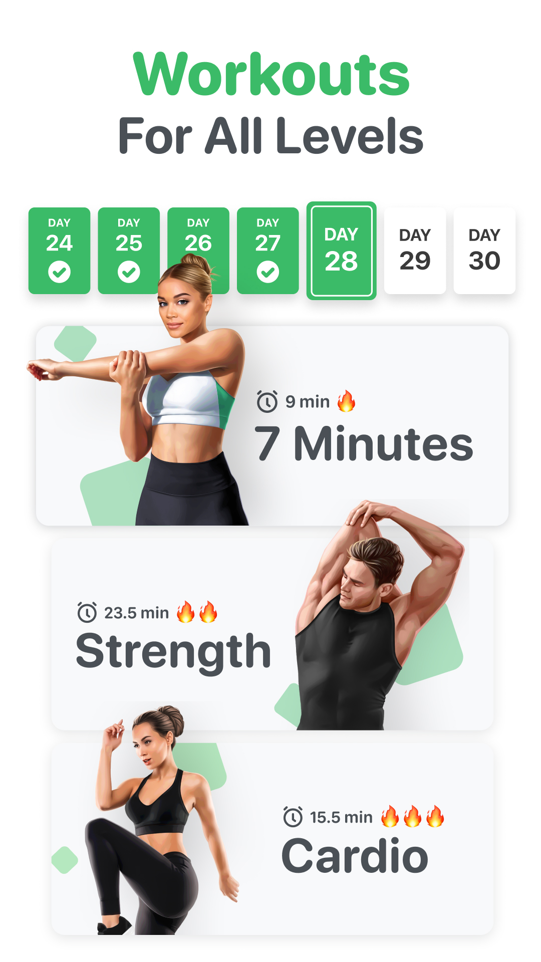 اسکرین شات 2 برنامه Home Fitness Coach: FitCoach