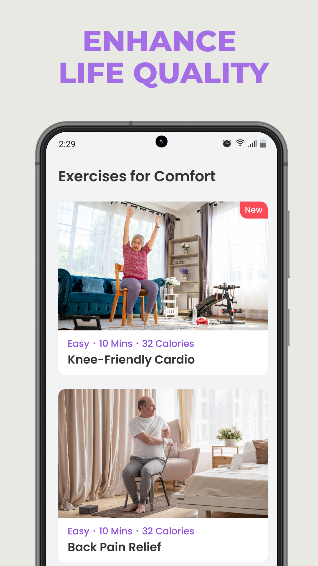 اسکرین شات 6 برنامه Chair Yoga for Seniors-EasyFIT