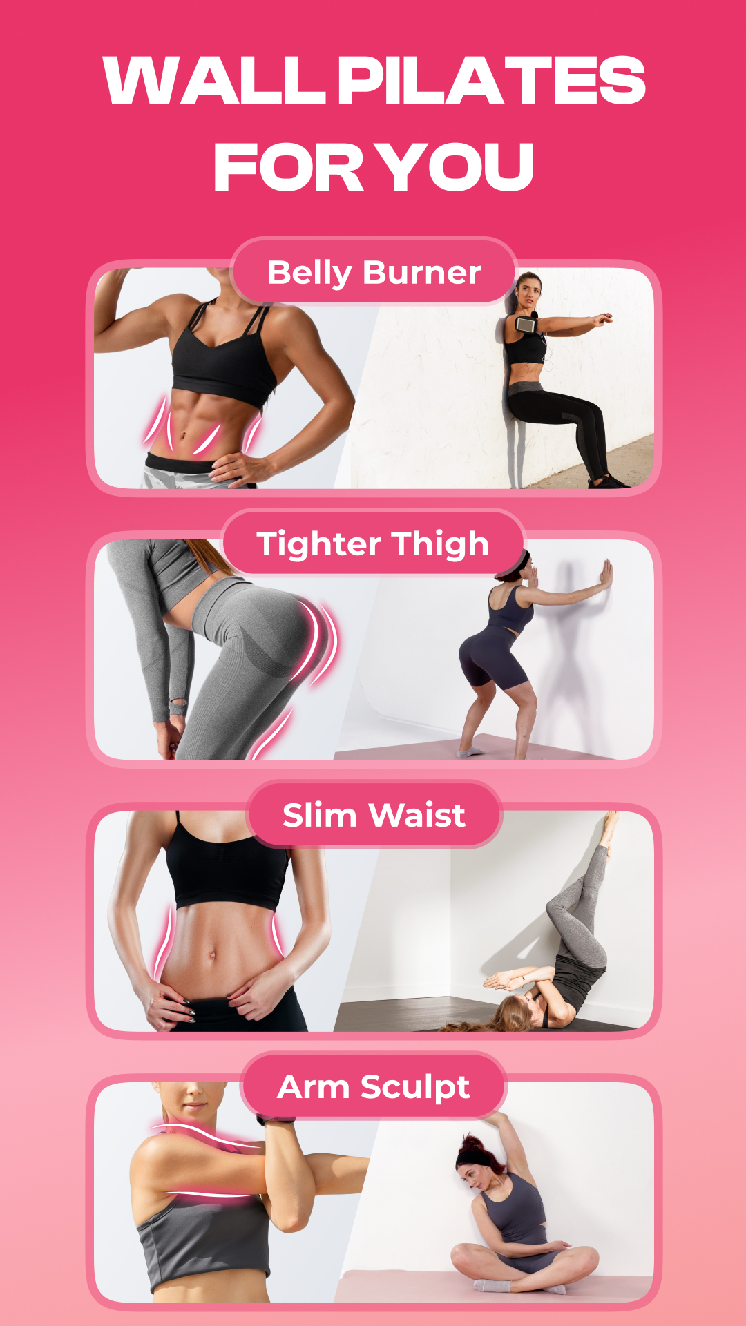 اسکرین شات 1 برنامه Workout for Women: Fit & Sweat