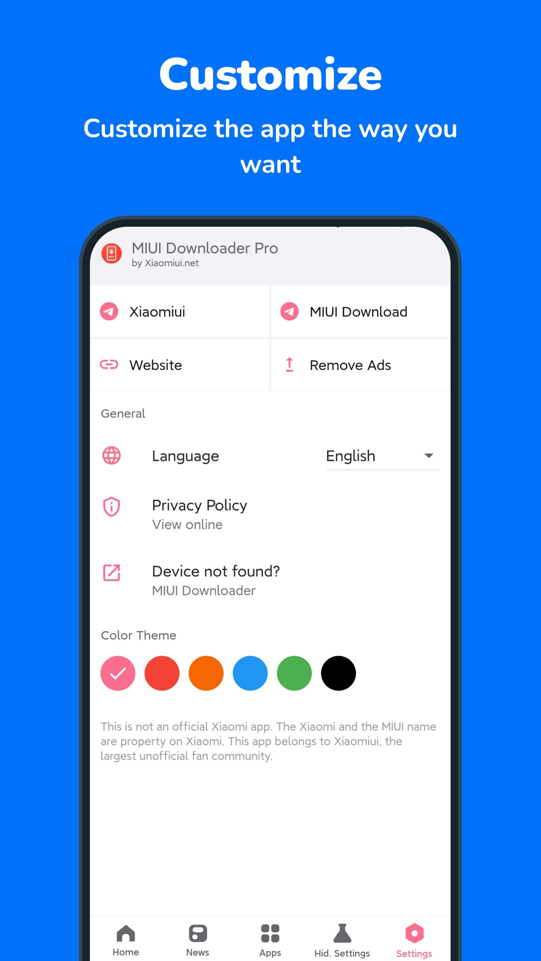 اسکرین شات 5 برنامه MIUI Downloader & Updater