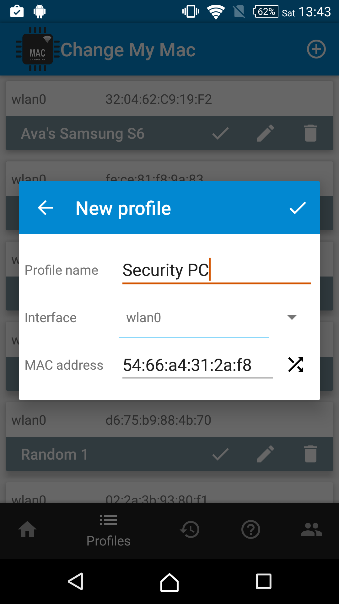 اسکرین شات 3 برنامه Change My MAC - Spoof Wifi MAC