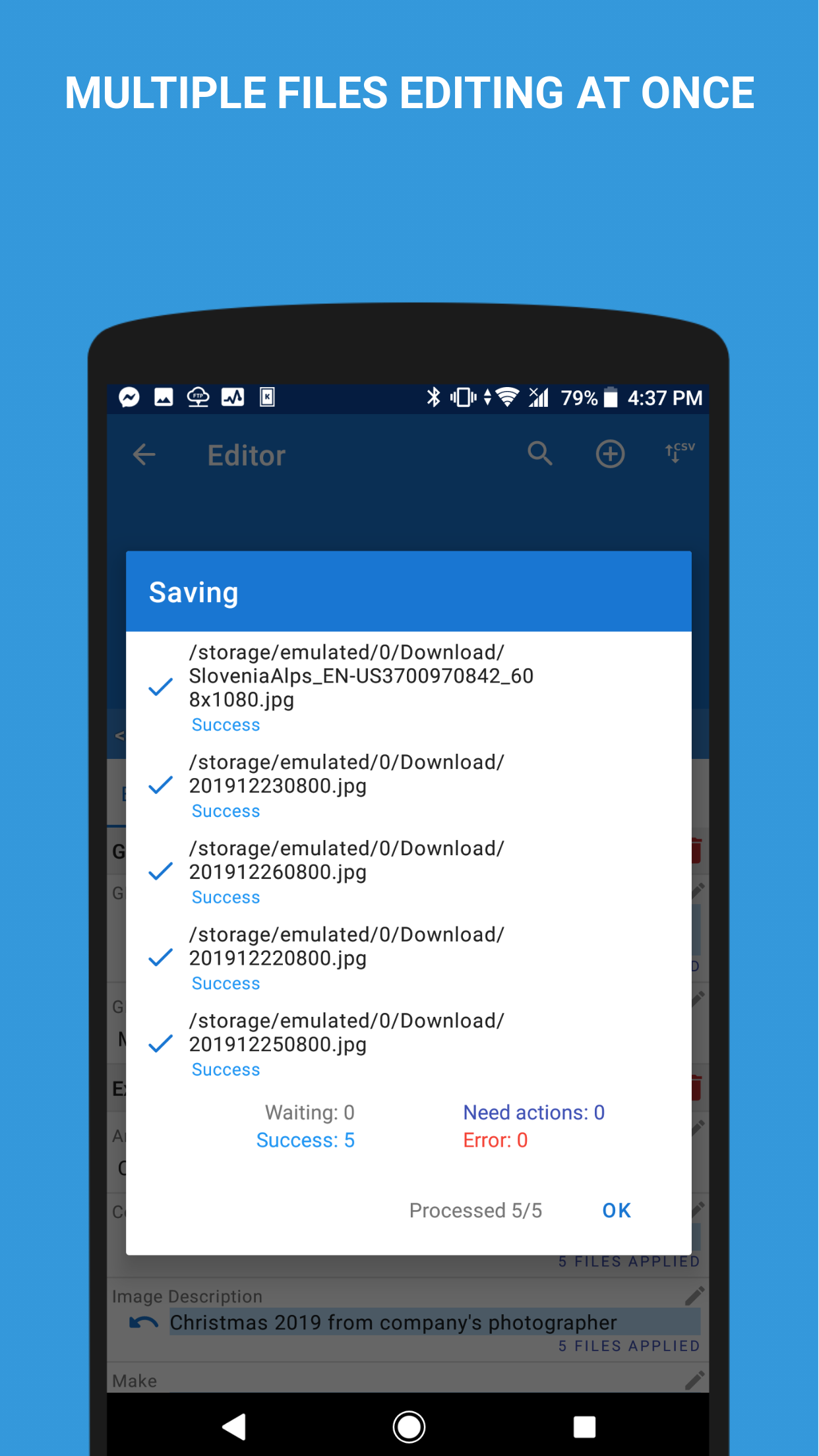 اسکرین شات 6 برنامه EXIF Pro: ExifTool for Android