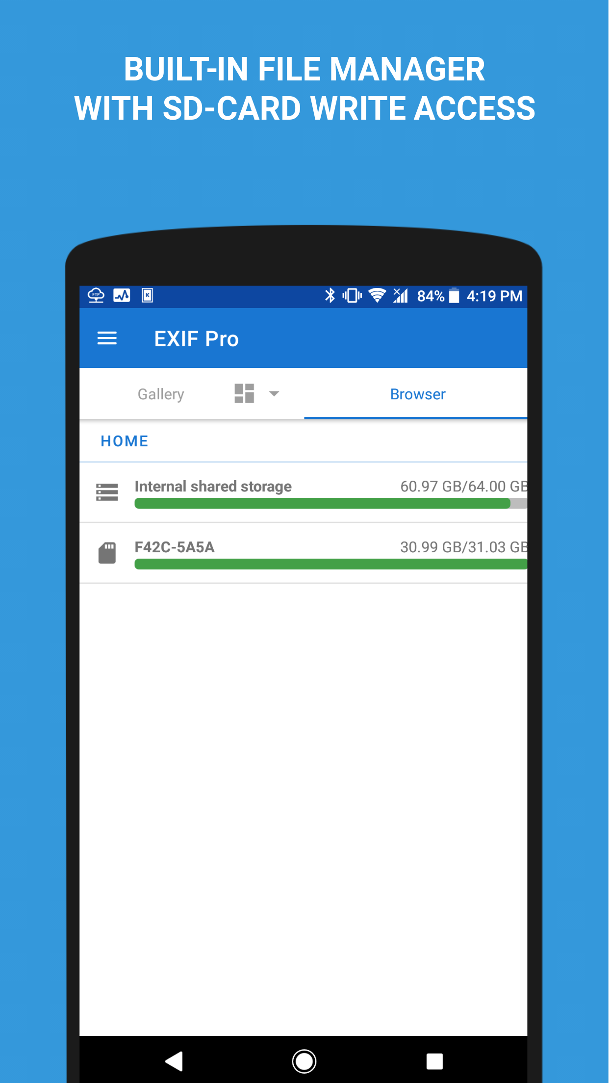 اسکرین شات 2 برنامه EXIF Pro: ExifTool for Android