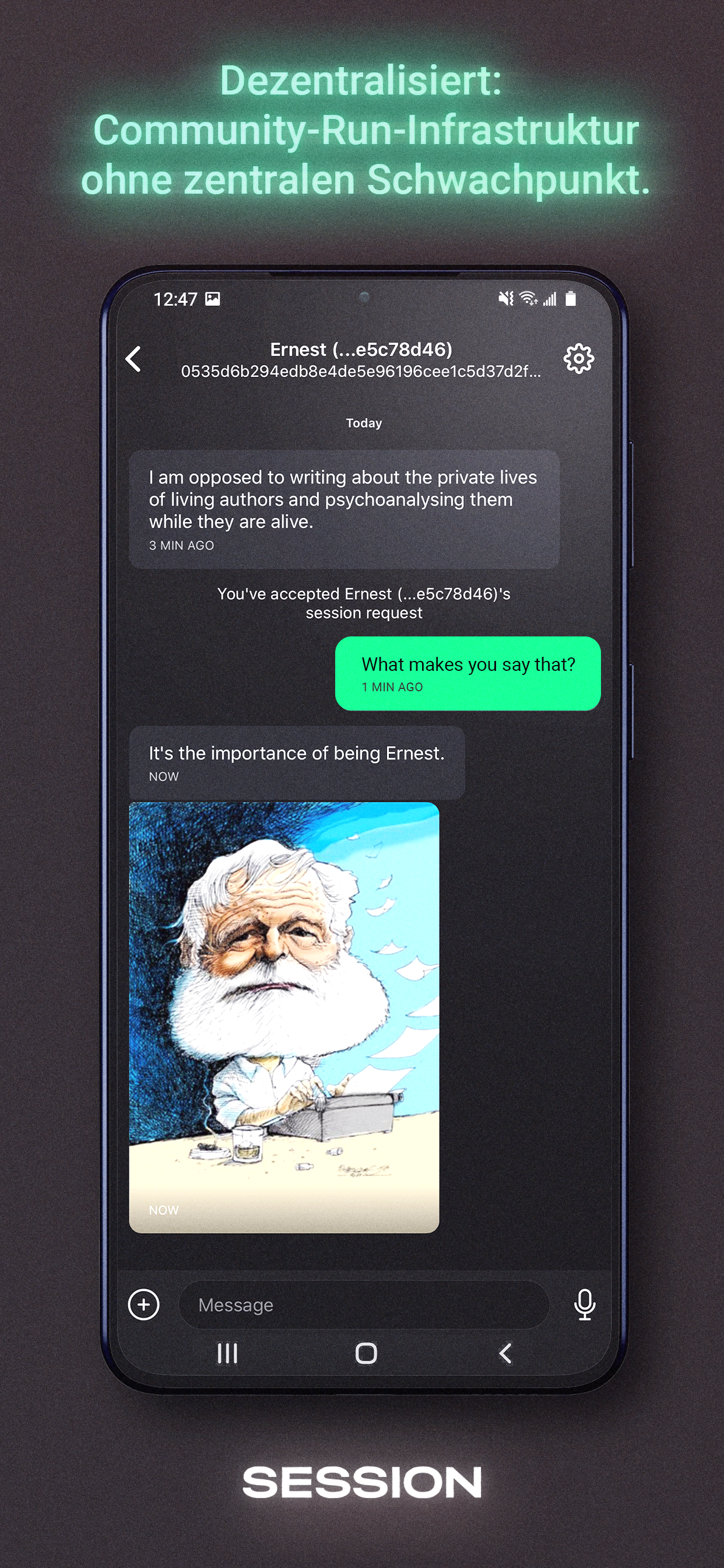 اسکرین شات 5 برنامه Session - Anonymous Messenger