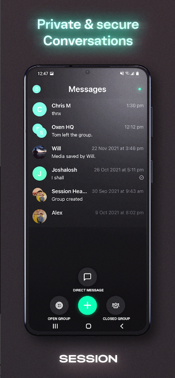 اسکرین شات 3 برنامه Session - Private Messenger