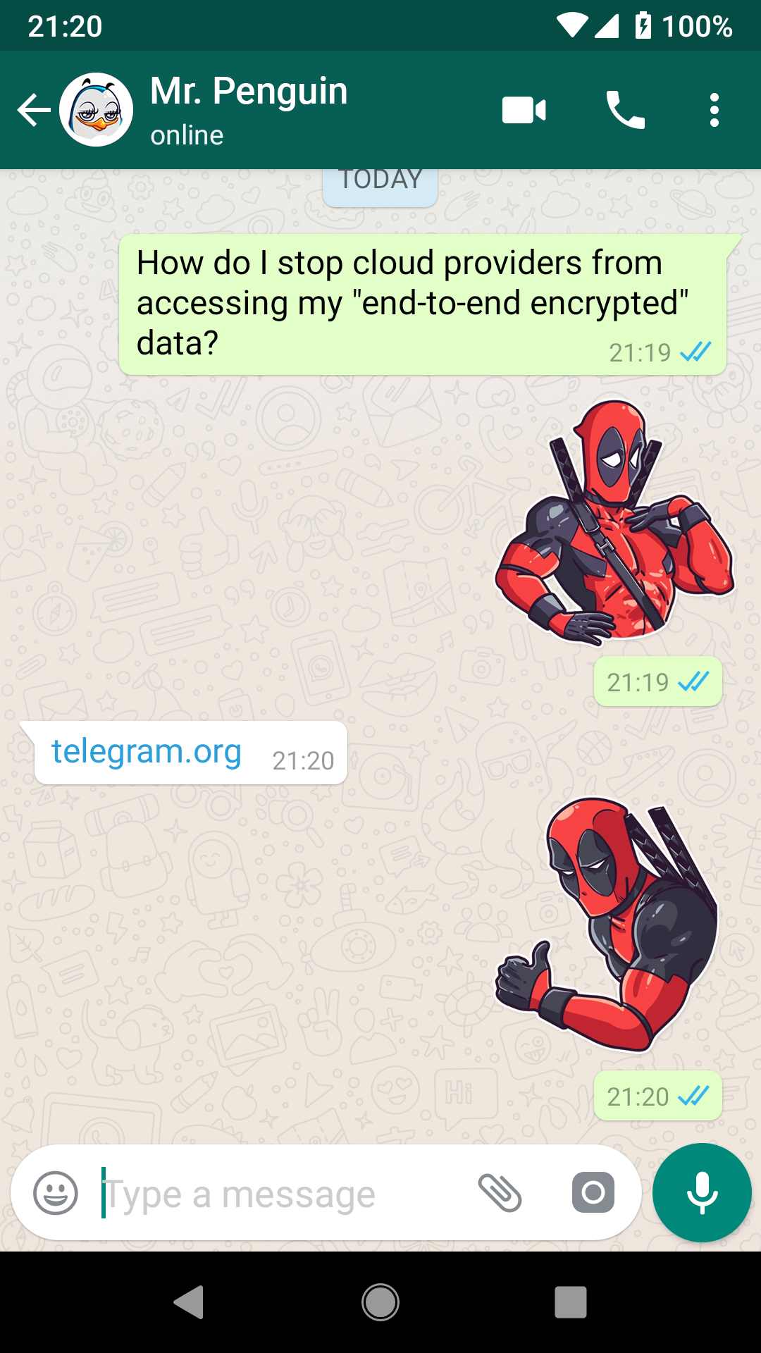 اسکرین شات 3 برنامه WASticker Superheros Memes