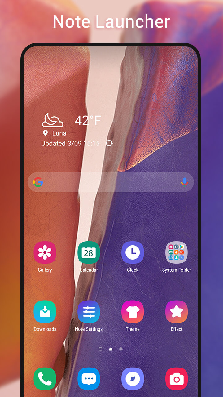 اسکرین شات 1 برنامه Note Launcher: For Galaxy Note