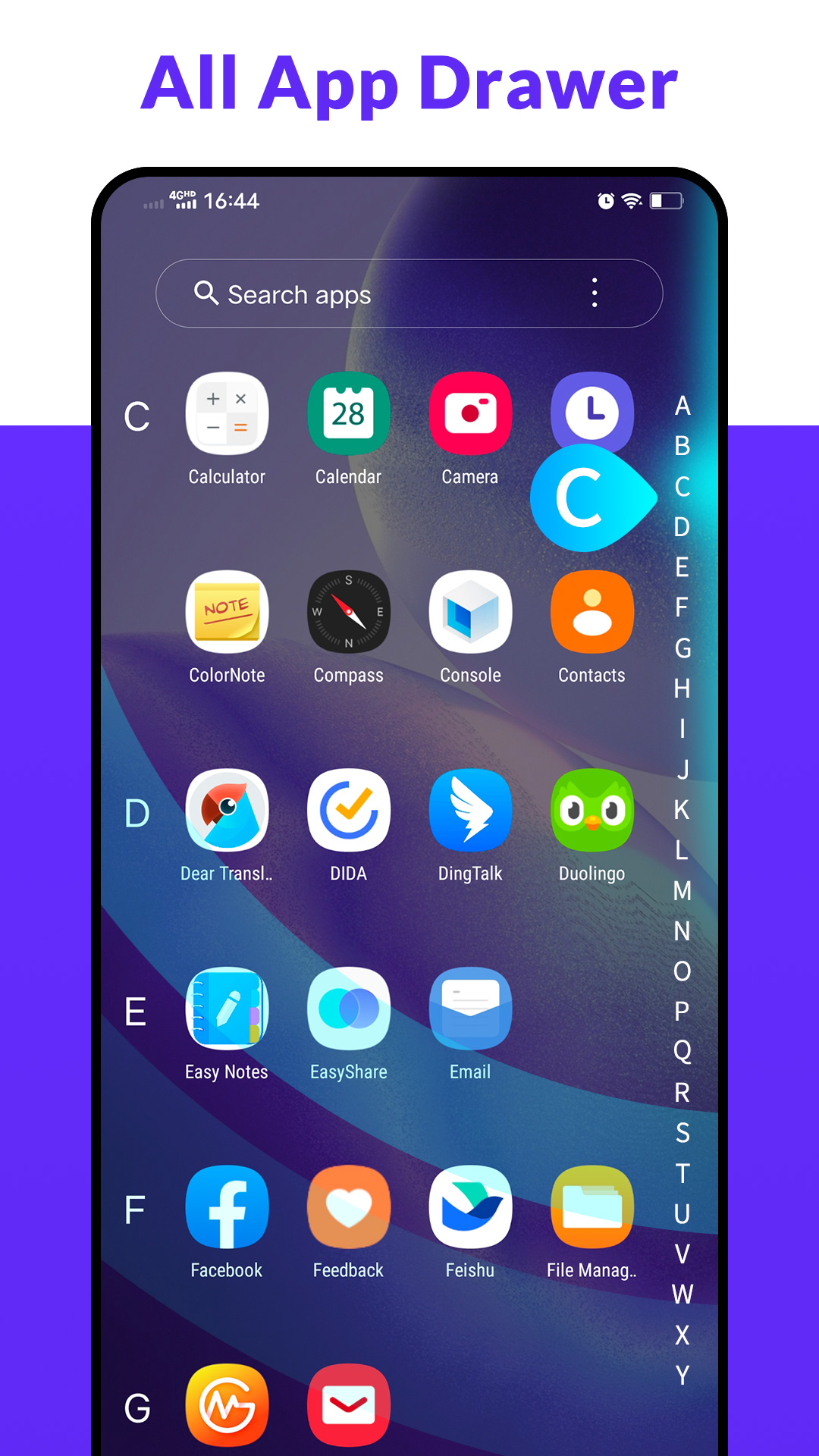 اسکرین شات 3 برنامه A Launcher : Galaxy A Launcher