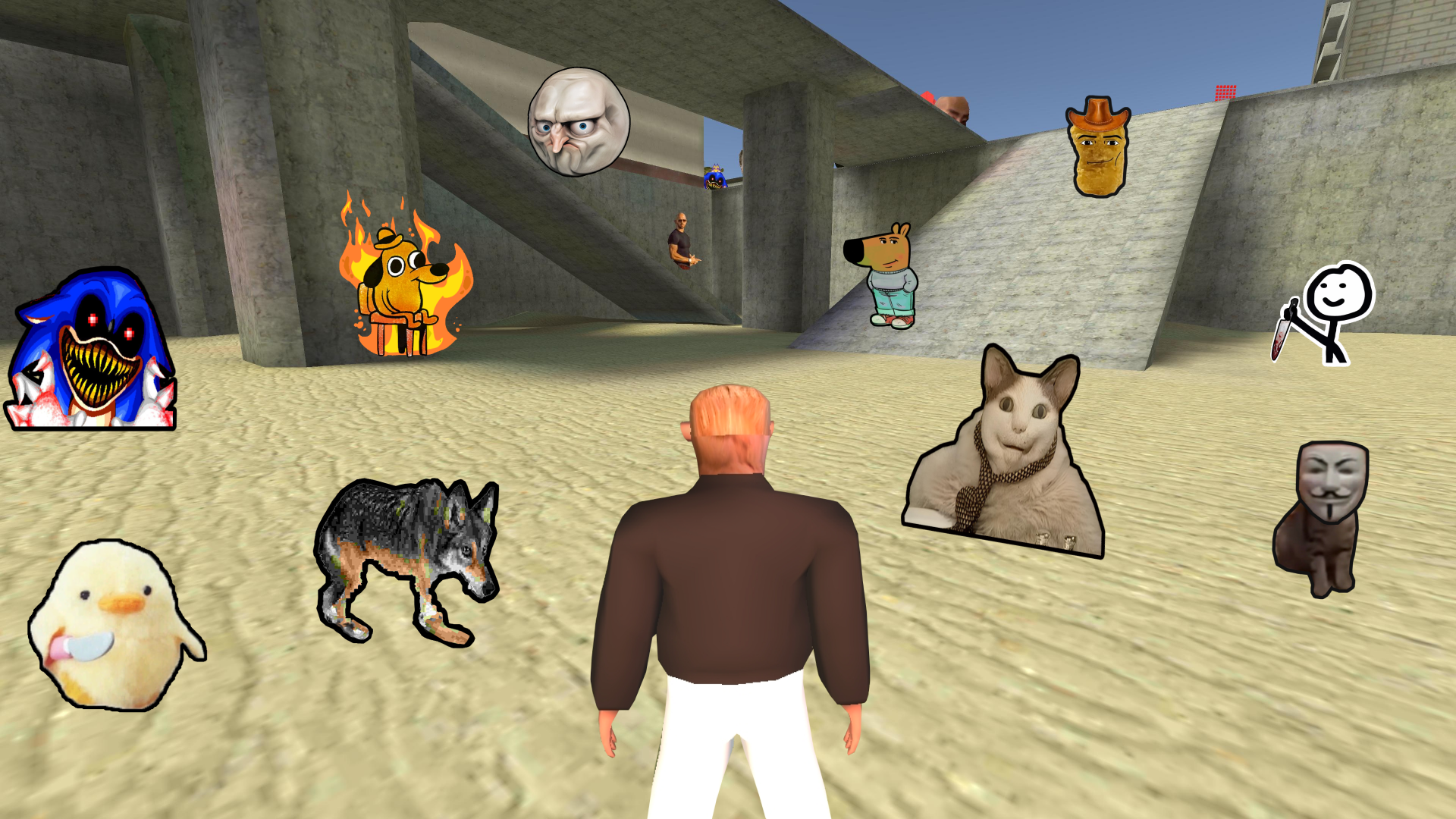 اسکرین شات 2 بازی Buble Kvas.Meme hunter nextbot