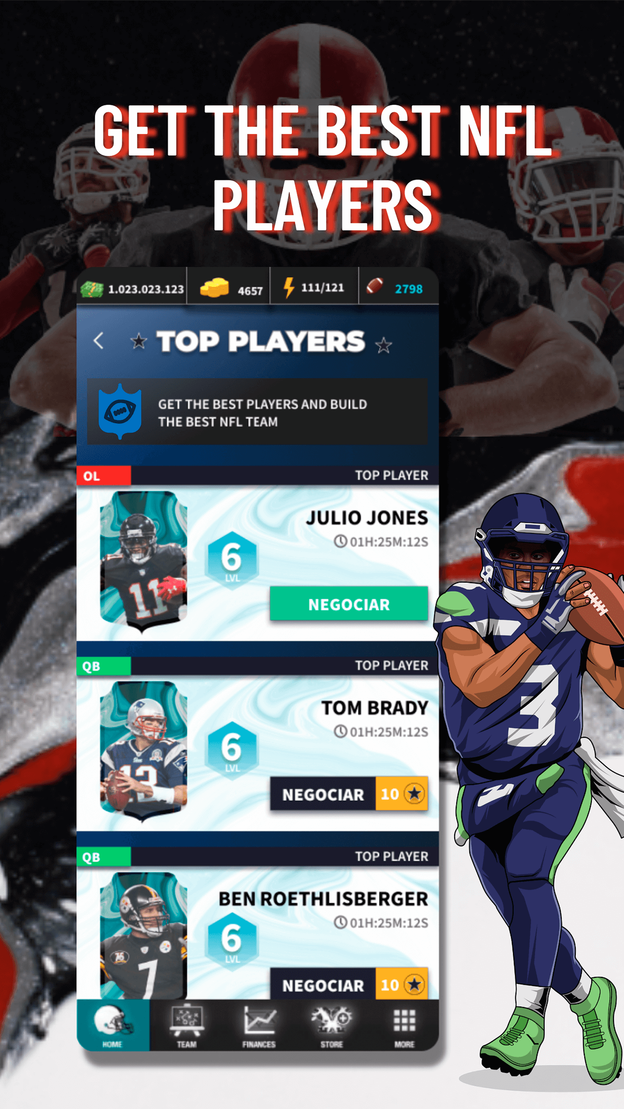 اسکرین شات 3 بازی NFL Mobile Football FM