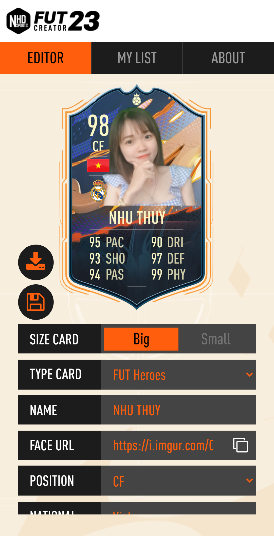 اسکرین شات 1 بازی FUT Creator Card 23