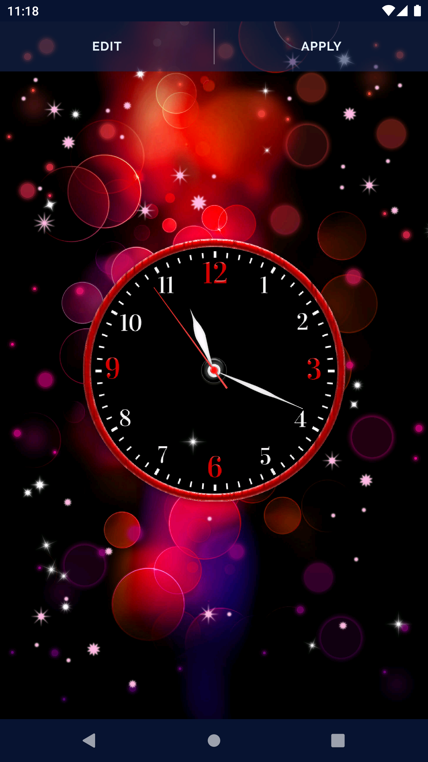 اسکرین شات 4 برنامه Night Sky Clock Live Wallpaper