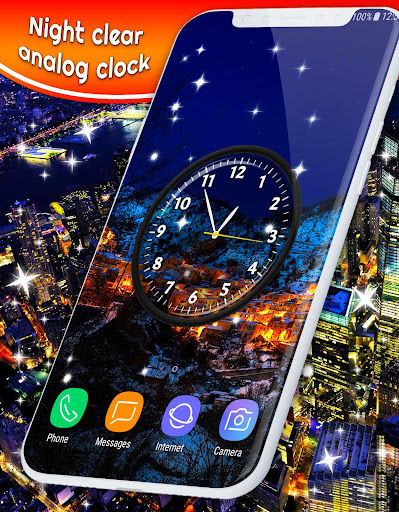 اسکرین شات 7 برنامه Night Sky Clock Live Wallpaper