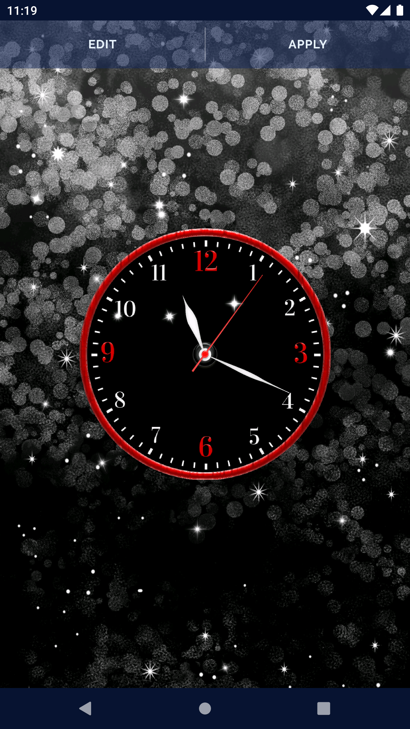 اسکرین شات 8 برنامه Night Sky Clock Live Wallpaper