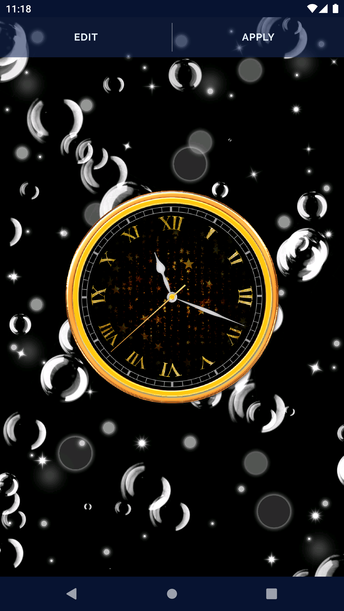 اسکرین شات 7 برنامه Night Sky Clock Live Wallpaper